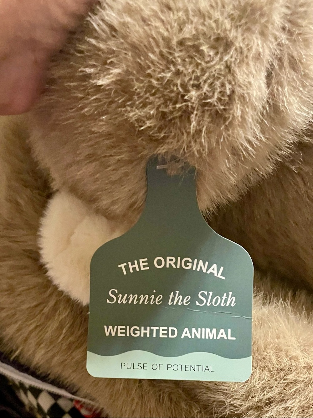NWT Plush Sloth Stuffed Animal - Soft Brown & Cream - Picture 3 of 6